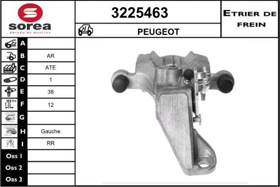 Sera 3225463 - Тормозной суппорт autosila-amz.com