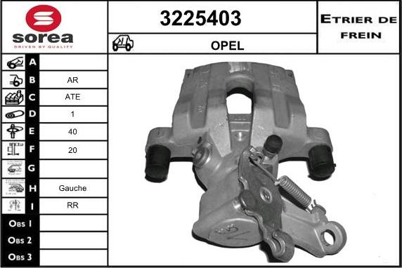 Sera 3225403 - Тормозной суппорт autosila-amz.com