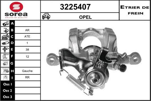 Sera 3225407 - Тормозной суппорт autosila-amz.com