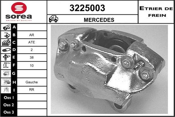 Sera 3225003 - Тормозной суппорт autosila-amz.com