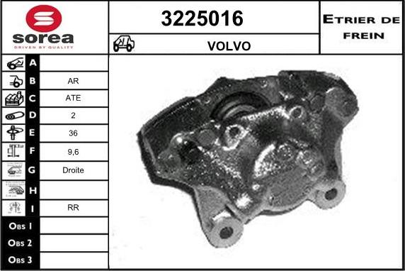 Sera 3225016 - Тормозной суппорт autosila-amz.com