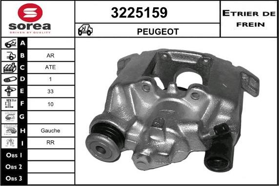 Sera 3225159 - Тормозной суппорт autosila-amz.com