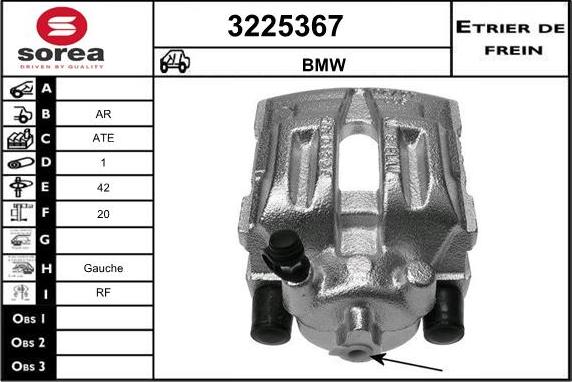 Sera 3225367 - Тормозной суппорт autosila-amz.com