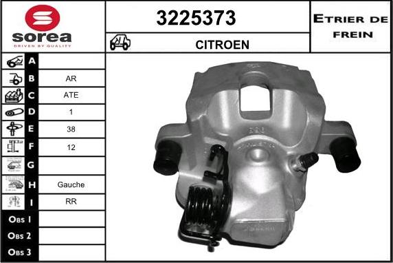 Sera 3225373 - Тормозной суппорт autosila-amz.com