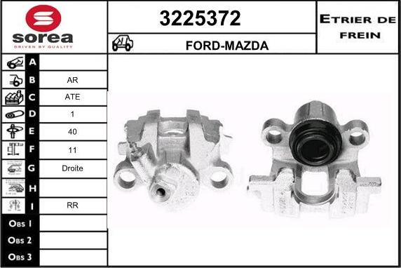 Sera 3225372 - Тормозной суппорт autosila-amz.com