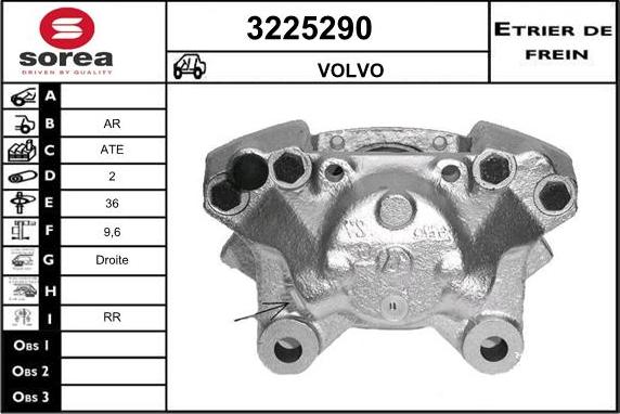 Sera 3225290 - Тормозной суппорт autosila-amz.com