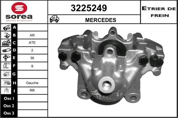 Sera 3225249 - Тормозной суппорт autosila-amz.com