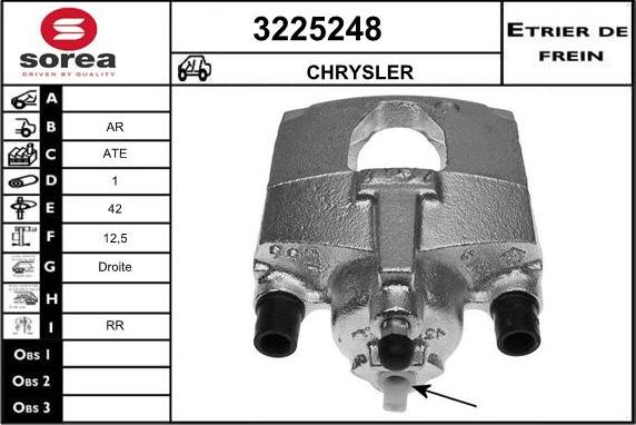 Sera 3225248 - Тормозной суппорт autosila-amz.com