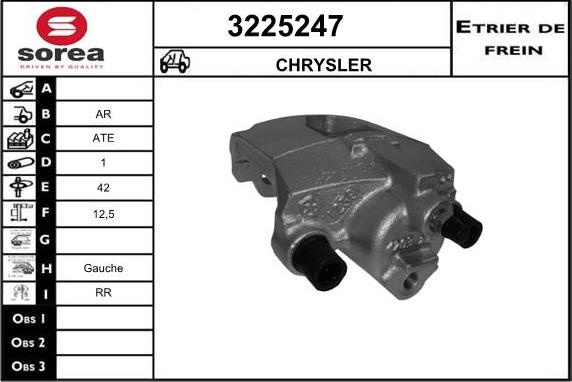 Sera 3225247 - Тормозной суппорт autosila-amz.com