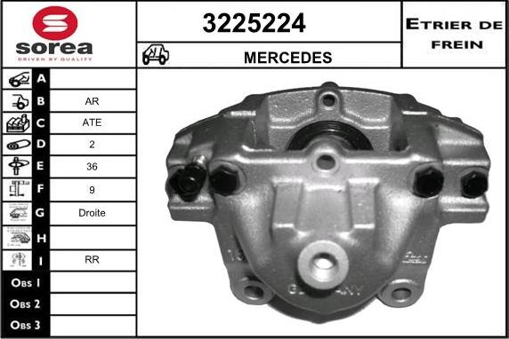 Sera 3225224 - Тормозной суппорт autosila-amz.com