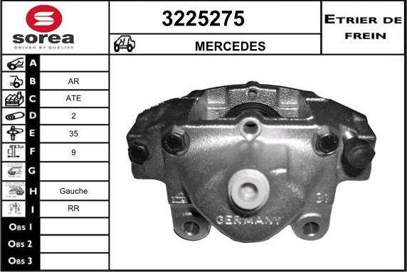 Sera 3225275 - Тормозной суппорт autosila-amz.com