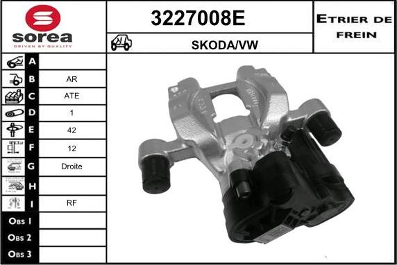 Sera 3227008E - Тормозной суппорт autosila-amz.com