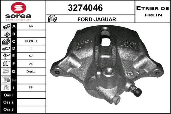 Sera 3274046 - Тормозной суппорт autosila-amz.com