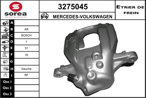 Sera 3275045 - Тормозной суппорт autosila-amz.com