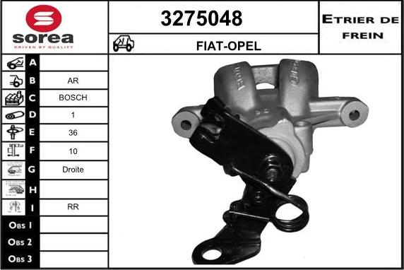 Sera 3275048 - Тормозной суппорт autosila-amz.com