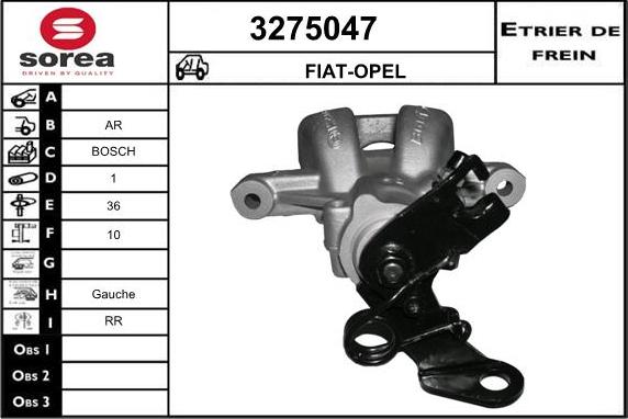 Sera 3275047 - Тормозной суппорт autosila-amz.com