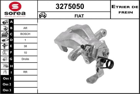 Sera 3275050 - Тормозной суппорт autosila-amz.com