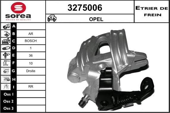 Sera 3275006 - Тормозной суппорт autosila-amz.com