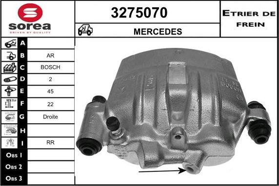 Sera 3275070 - Тормозной суппорт autosila-amz.com