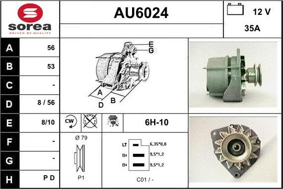 Sera AU6024 - Генератор autosila-amz.com