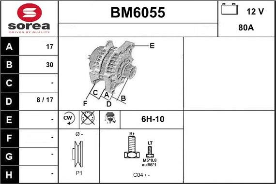 Sera BM6055 - Генератор autosila-amz.com