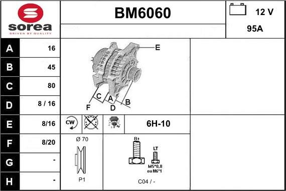 Sera BM6060 - Генератор autosila-amz.com