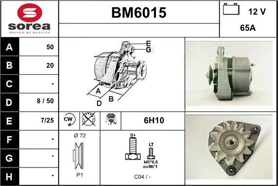 Sera BM6015 - Генератор autosila-amz.com