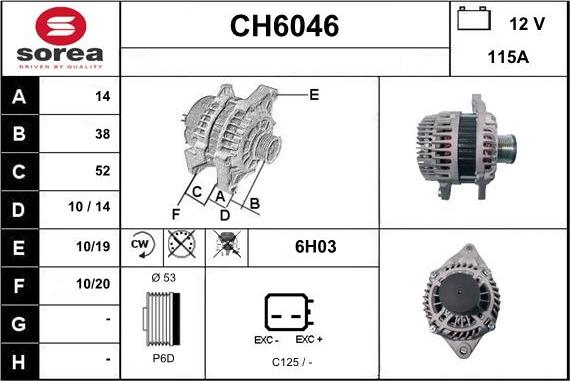 Sera CH6046 - Генератор autosila-amz.com