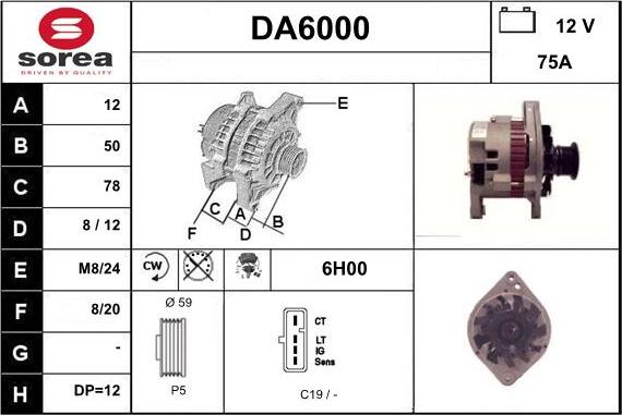 Sera DA6000 - Генератор autosila-amz.com