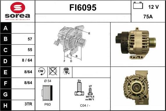 Sera FI6095 - Генератор autosila-amz.com