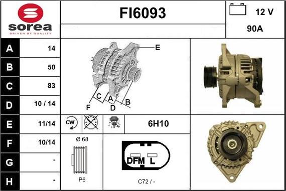 Sera FI6093 - Генератор autosila-amz.com