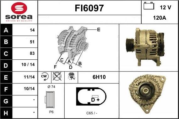 Sera FI6097 - Генератор autosila-amz.com