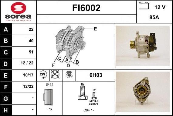 Sera FI6002 - Генератор autosila-amz.com