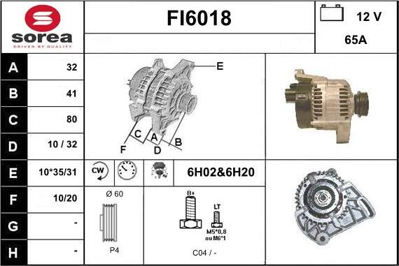 Sera FI6018 - Генератор autosila-amz.com