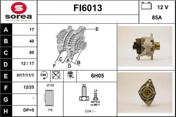 Sera FI6013 - Генератор autosila-amz.com