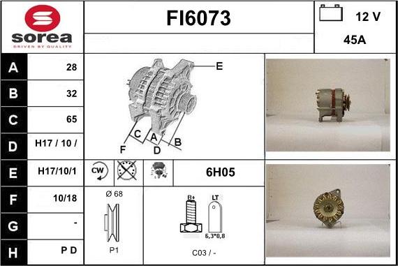 Sera FI6073 - Генератор autosila-amz.com