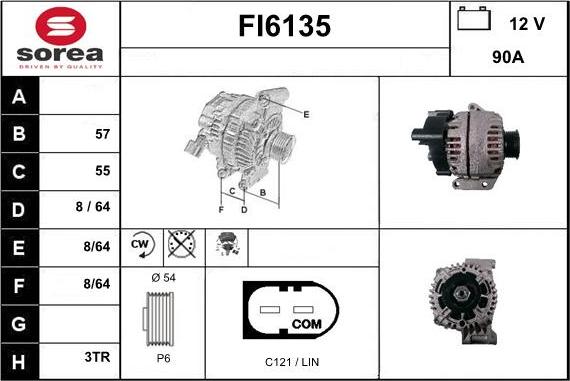 Sera FI6135 - Генератор autosila-amz.com