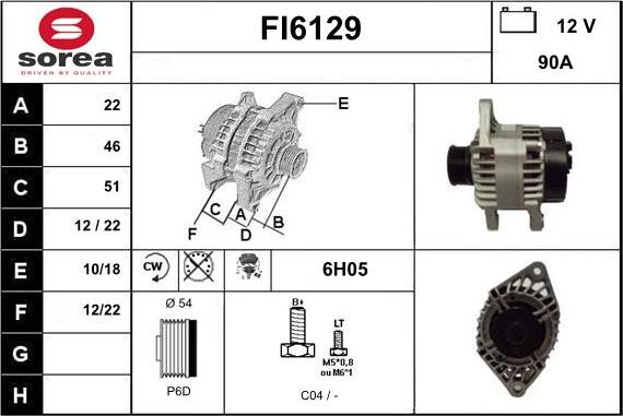 Sera FI6129 - Генератор autosila-amz.com