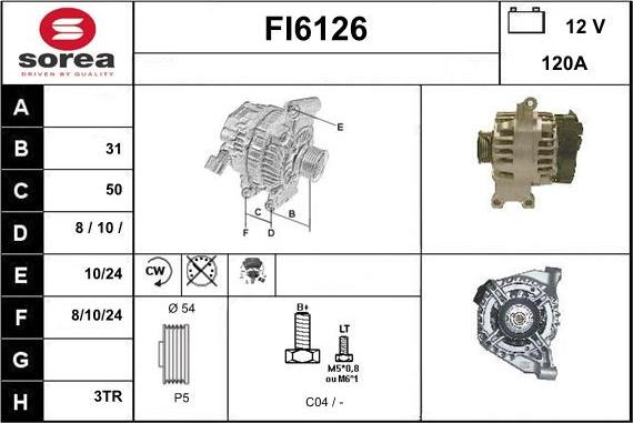 Sera FI6126 - Генератор autosila-amz.com