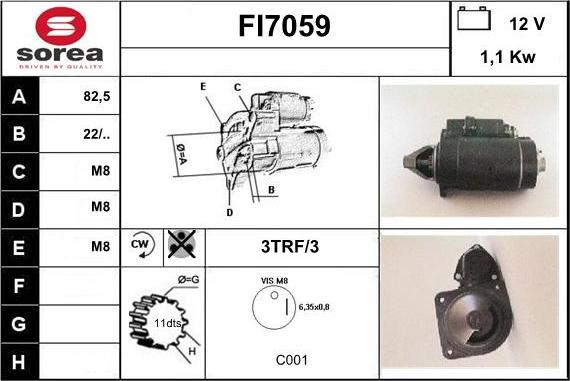 Sera FI7059 - Стартер autosila-amz.com