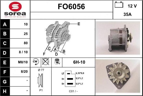 Sera FO6056 - Генератор autosila-amz.com