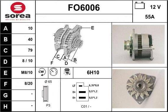 Sera FO6006 - Генератор autosila-amz.com