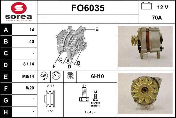 Sera FO6035 - Генератор autosila-amz.com