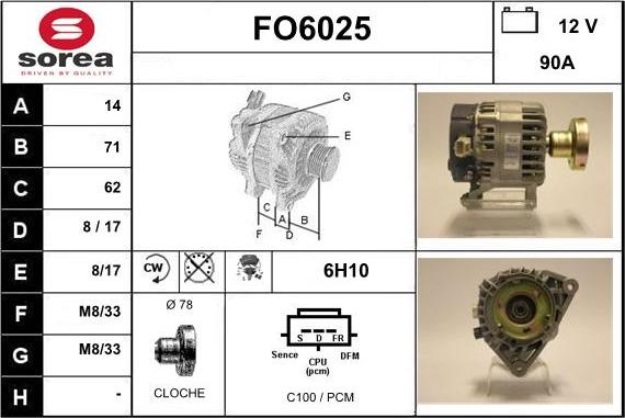 Sera FO6025 - Генератор autosila-amz.com