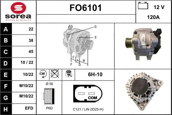 Sera FO6101 - Генератор autosila-amz.com