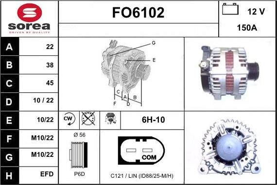 Sera FO6102 - Генератор autosila-amz.com