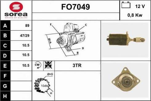 Sera FO7049 - Стартер autosila-amz.com