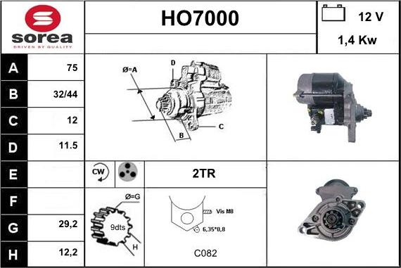 Sera HO7000 - Стартер autosila-amz.com