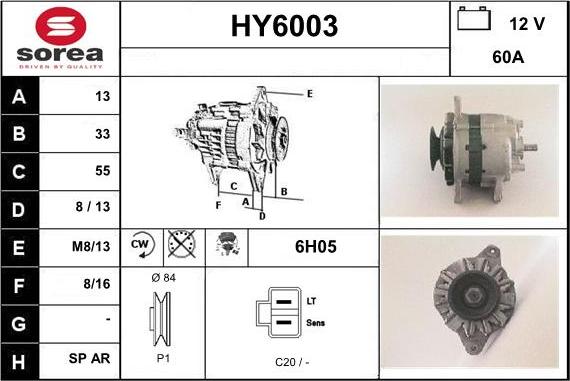 Sera HY6003 - Генератор autosila-amz.com