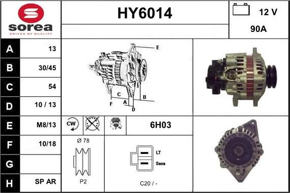 Sera HY6014 - Генератор autosila-amz.com